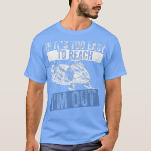 Prämie für Schlittenfahrten mit Skimobil und Schne T-Shirt