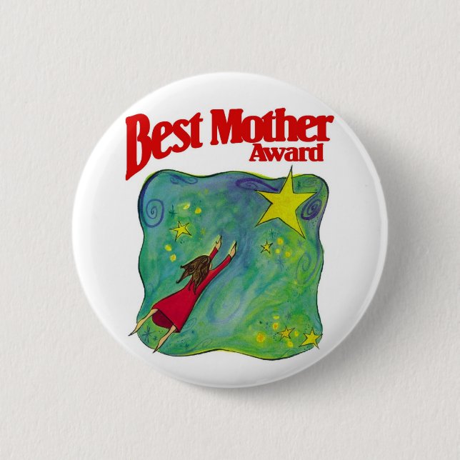 Prämien für die beste Mutter Button (Vorderseite)