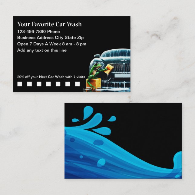 Prämien für die Kundenbindung von coolen Autos Visitenkarte (Vorne/Hinten)