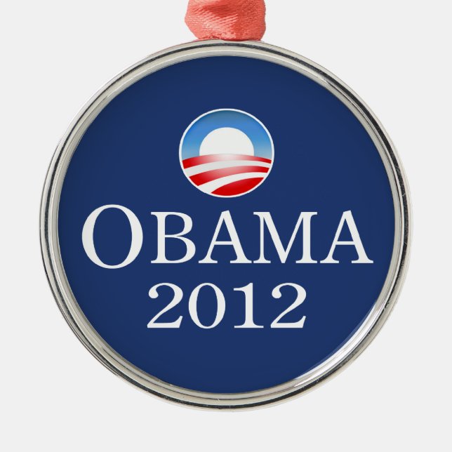 Prämien-Verzierung Obama 2012 Ornament Aus Metall (Vorne)