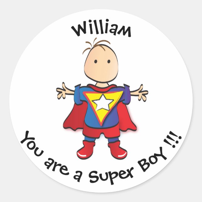 Prämienaufkleber für Kinder Runder Aufkleber (Vorderseite)