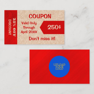 Prämiencoupon-Diskontkarte Rabattkarte