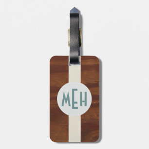 Prämientiefe für das Baumuster des Monogram-Muster Gepäckanhänger