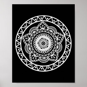 Prana Art Mandala Heilige Geometrie Vibrationsstüc Poster