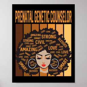 Pränataler Genetischer Berater Black History Month Poster
