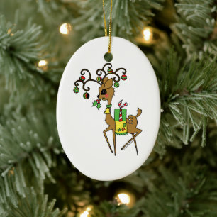 Prancer Keramik Ornament