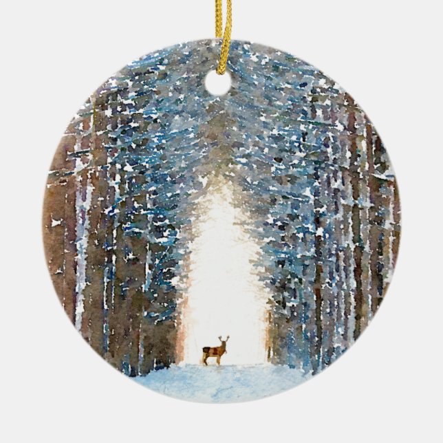 Prancer Keramik Ornament (Vorne)