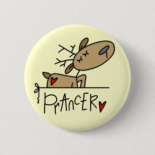 Prancer Ren-T-Shirts und Geschenke Button