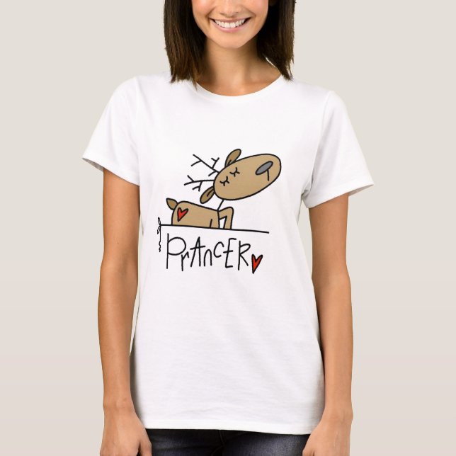 Prancer Ren-T-Shirts und Geschenke T-Shirt (Vorderseite)