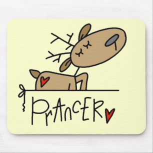 Prancer Rentier T-Shirts und Geschenke Mousepad