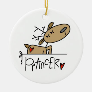 Prancer Rentier Weihnachtsgeschenke und T - Shirt Keramik Ornament