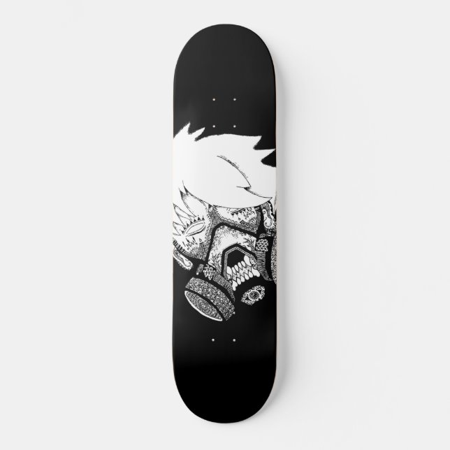 Prancha de Skate (Shape) Art Mask Skateboard (Vorderseite)