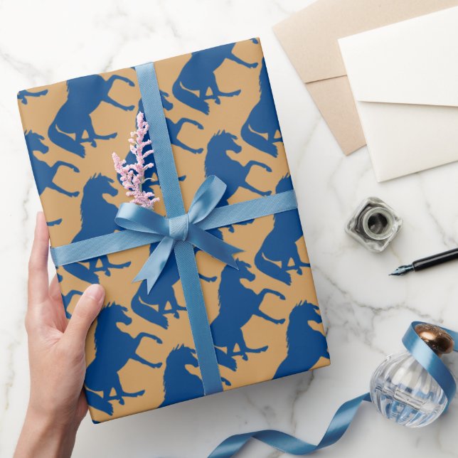 Prancing Horse Silhouette Geschenkpapier (Schenken)