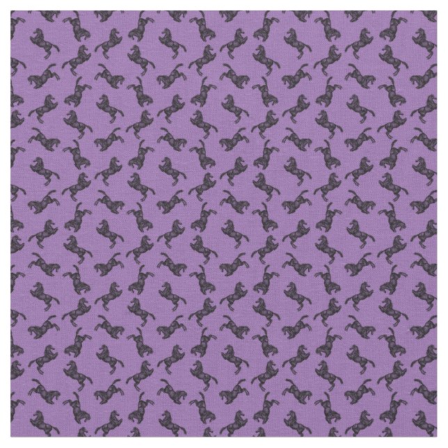 Prancing Pferd Western Reittier CUSTOM FARBE Stoff (Nahaufnahme)