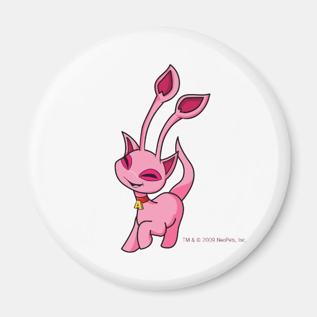 Prancing pink Aisha Magnet (Vorne)