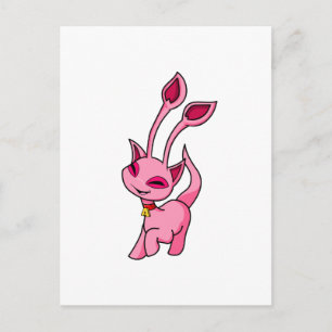 Prancing pink Aisha Postkarte