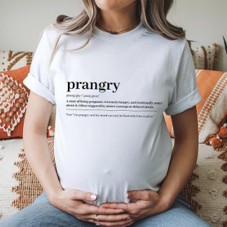 Prangry Pregnancy T-Shirt Babydusche Geschenk