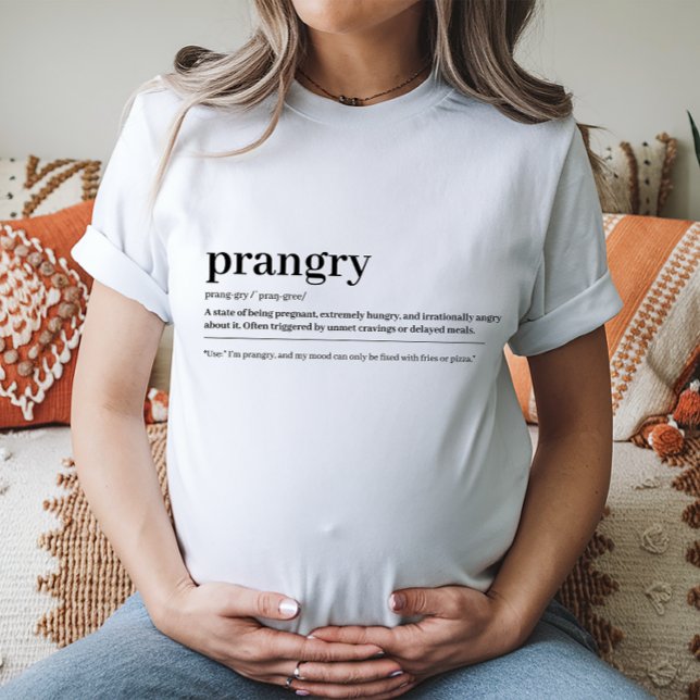 Prangry Pregnancy T-Shirt Babydusche Geschenk (Von Creator hochgeladen)
