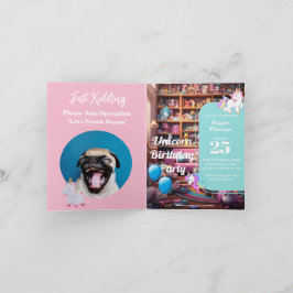 Prank Birthday Einladung, Einhorn Liebe, benutzerd Einladung