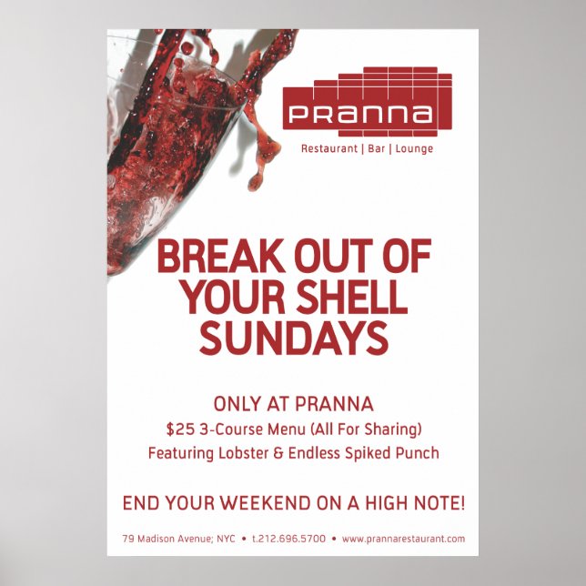 Pranna Sonnays Lighter Red Poster (Vorne)