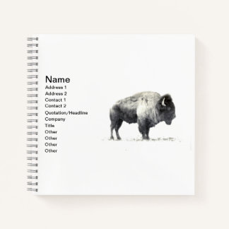 Prärie-Bisons Notizbuch