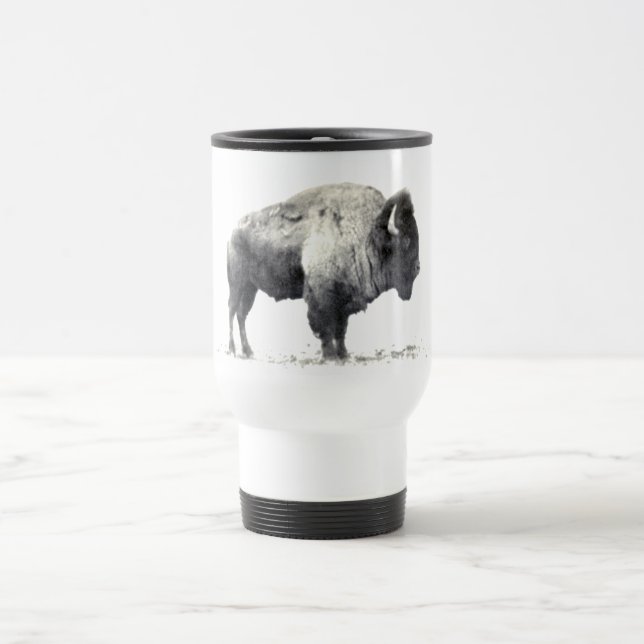 Prärie-Bisons Reisebecher (Mittel)