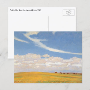 Prärie nach dem Sturm von Maynard Dixon, Vintage A Postkarte