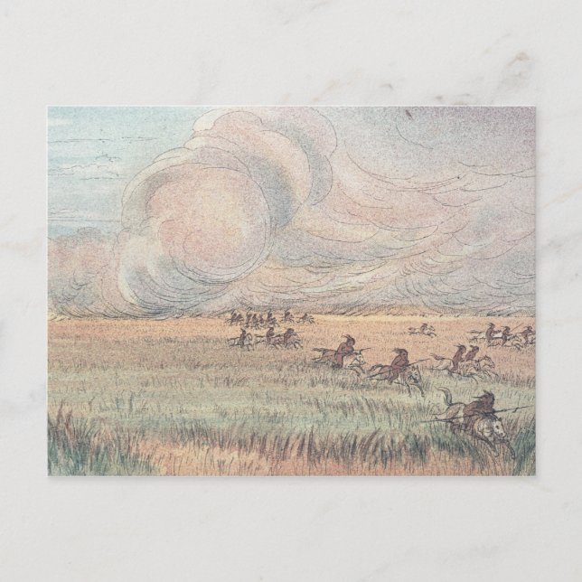 Prärieffeuer von Missouri Postkarte (Vorderseite)