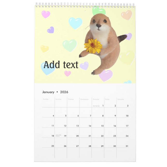 Präriehund, Calendar Kalender (Jan 2026)