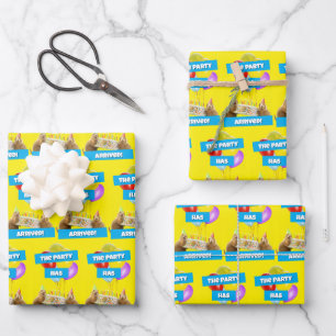 Präriehund-Geburtstagsfeier Geschenkpapier Set