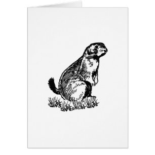 Präriehund-Logo (Linie Kunst)