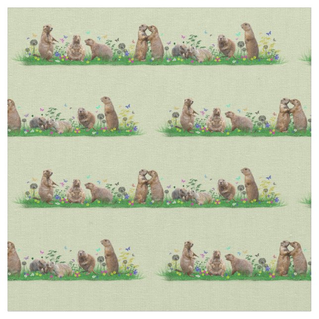 Präriehund-Wiesen-Gewebe (hellgrün) Stoff (Nahaufnahme)