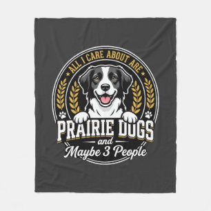 Präriehunde Vielleicht 3 Personen Design Fleecedecke