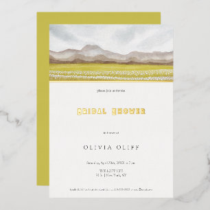 Prärien im Brautparty Bloom Folieneinladung