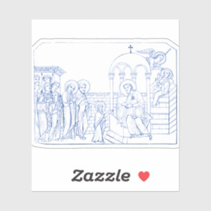 Präsentation der gesegneten Jungfrau Mary Aufkleber