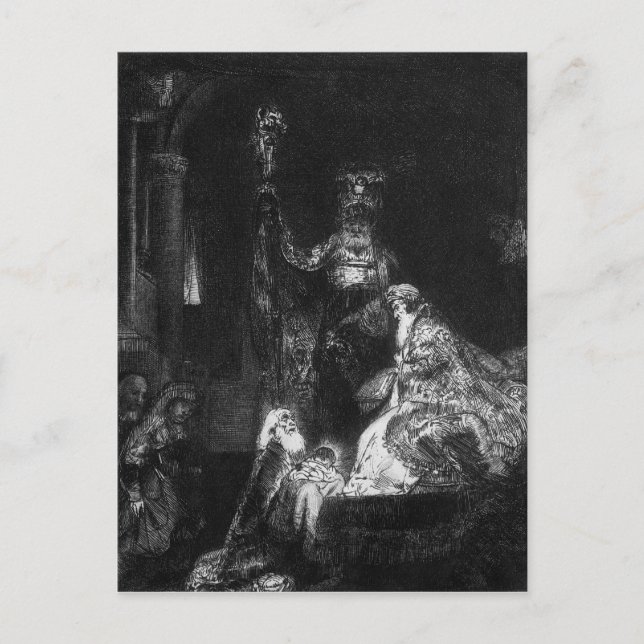 Präsentation im Tempel, 1654 Postkarte (Vorderseite)