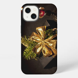 Präsente Goldene Schleife mit roter Kerze iPhone 13 Hülle