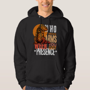 Präsenz Über Bizeps: T-Rex Selbstvertrauen Hoodie
