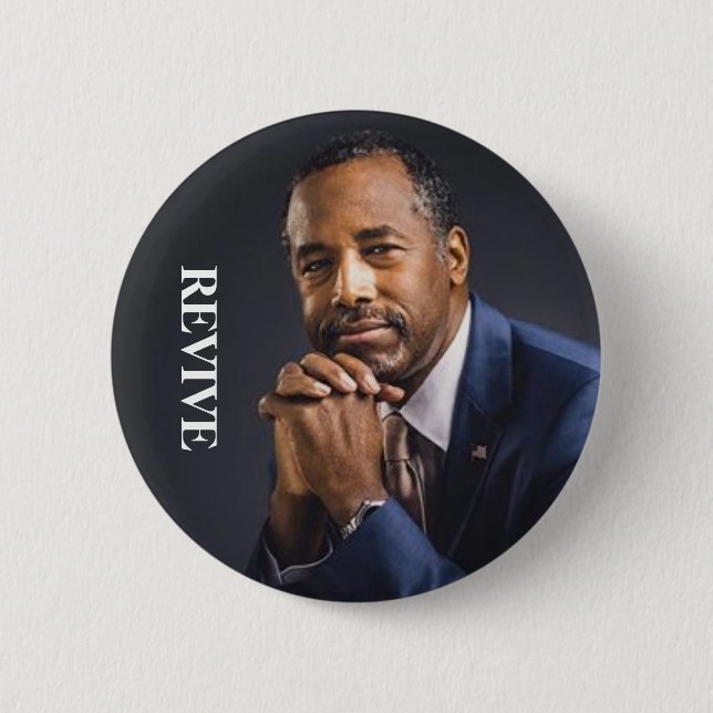 Präsident 2016 Ben-Carson BELEBEN wieder Button (Vorderseite)