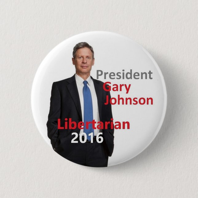 Präsident 2016 Gary-JOHNSON Button (Vorderseite)