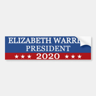 Präsident 2020 Elizabeth-Waren Autoaufkleber