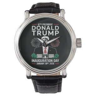 Präsident 47 D J Trump Amtseinführungstag Jan 2025 Armbanduhr