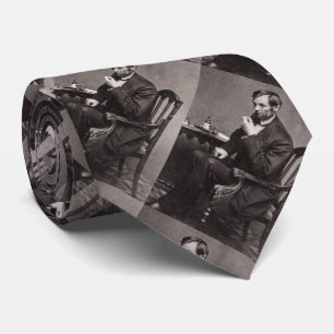 PRÄSIDENT ABRAHAM LINCOLN 1862 STEREOSKOPIEBILD KRAWATTE