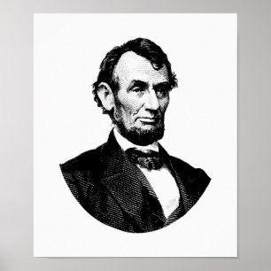 Präsident Abraham Lincoln Graphic Poster