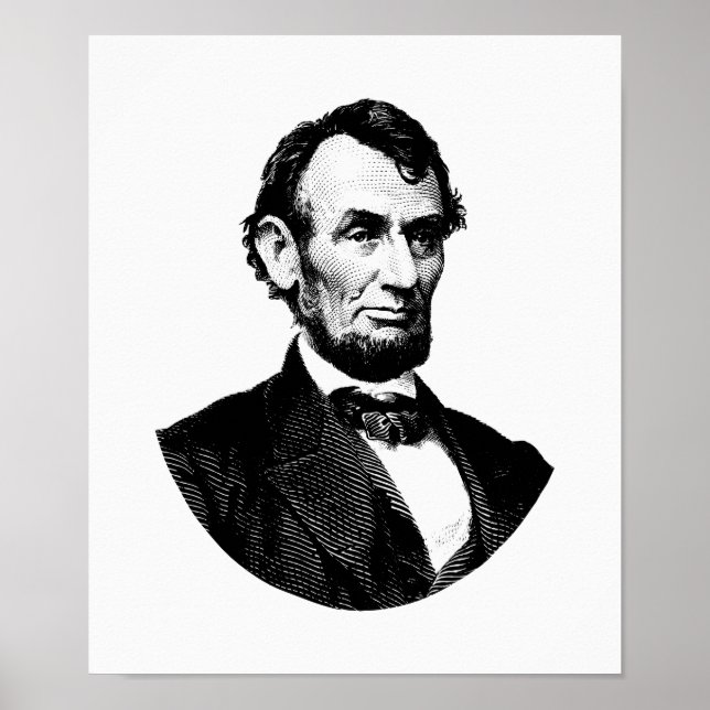 Präsident Abraham Lincoln Graphic Poster (Vorne)