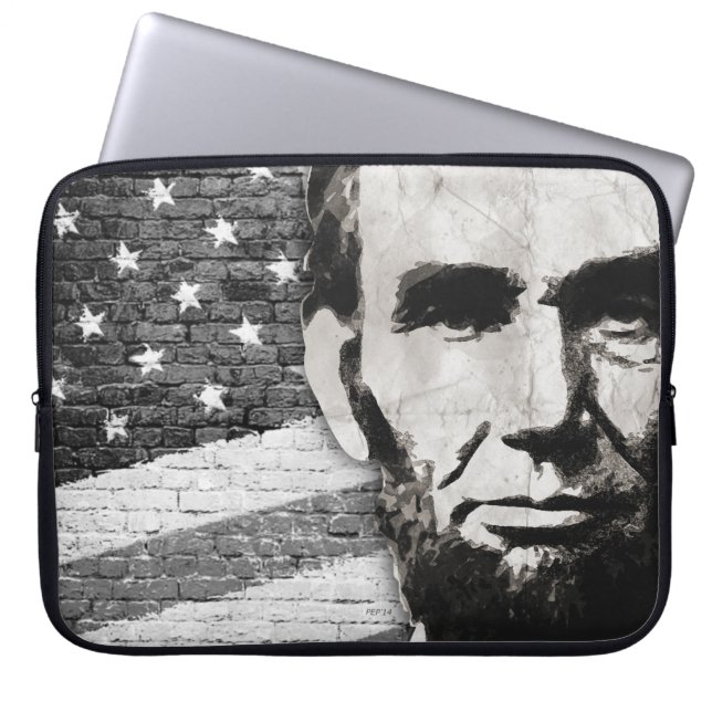 Präsident Abraham Lincoln Laptopschutzhülle (Vorderseite)