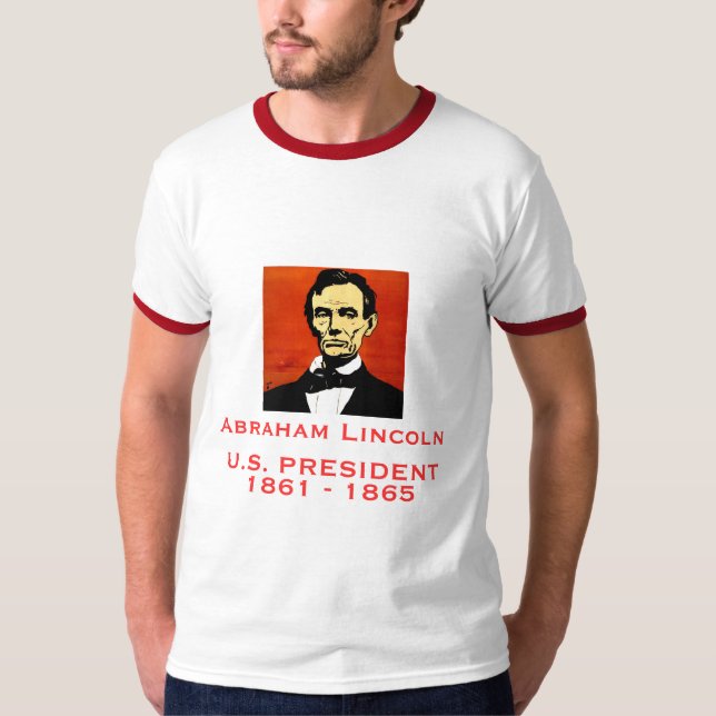 Präsident Abraham Lincoln-US T-Shirt (Vorderseite)