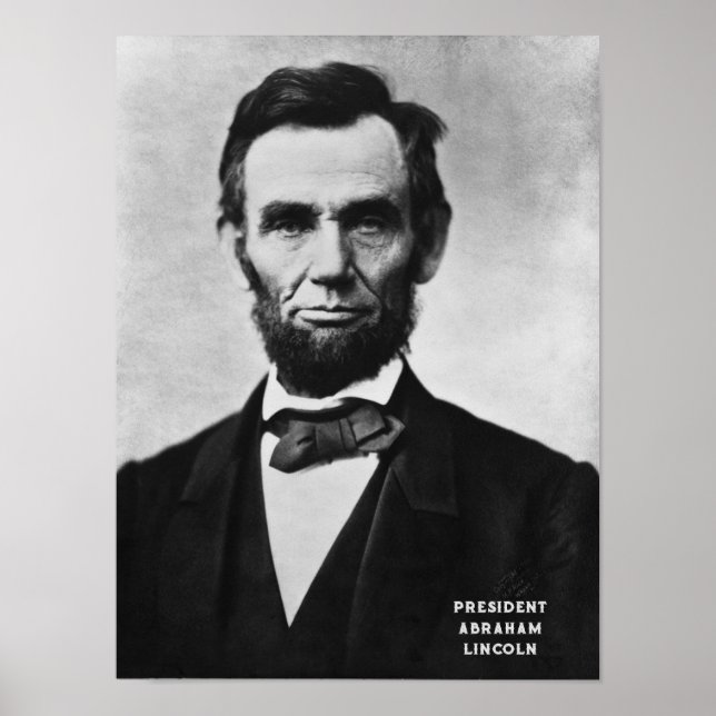 Präsident Abraham Lincoln USA Poster (Vorne)