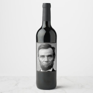 Präsident Abraham Lincoln Weinetikett