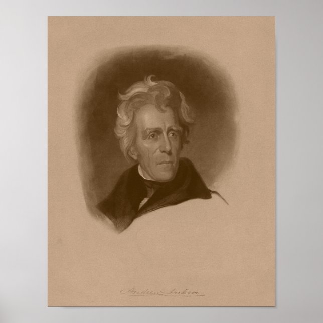 Präsident Andrew Jackson — Amerikanische Geschicht Poster (Vorne)